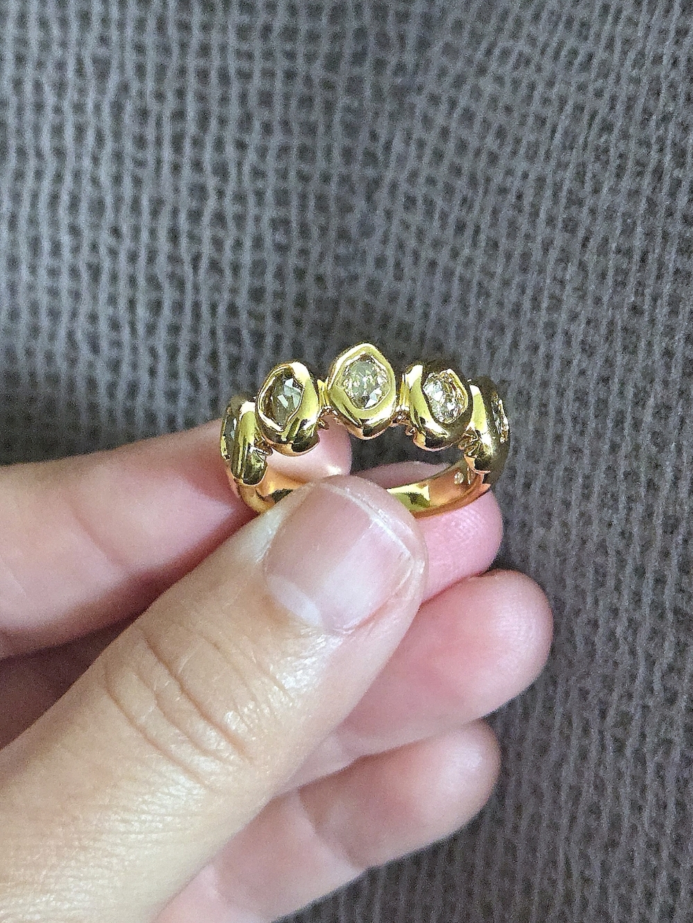 ✨️HP✨️ Alexis Bittar Molten Gold💛 with Clear Crystals💎 Ring💍 - NWT - Picture 3 of 16
